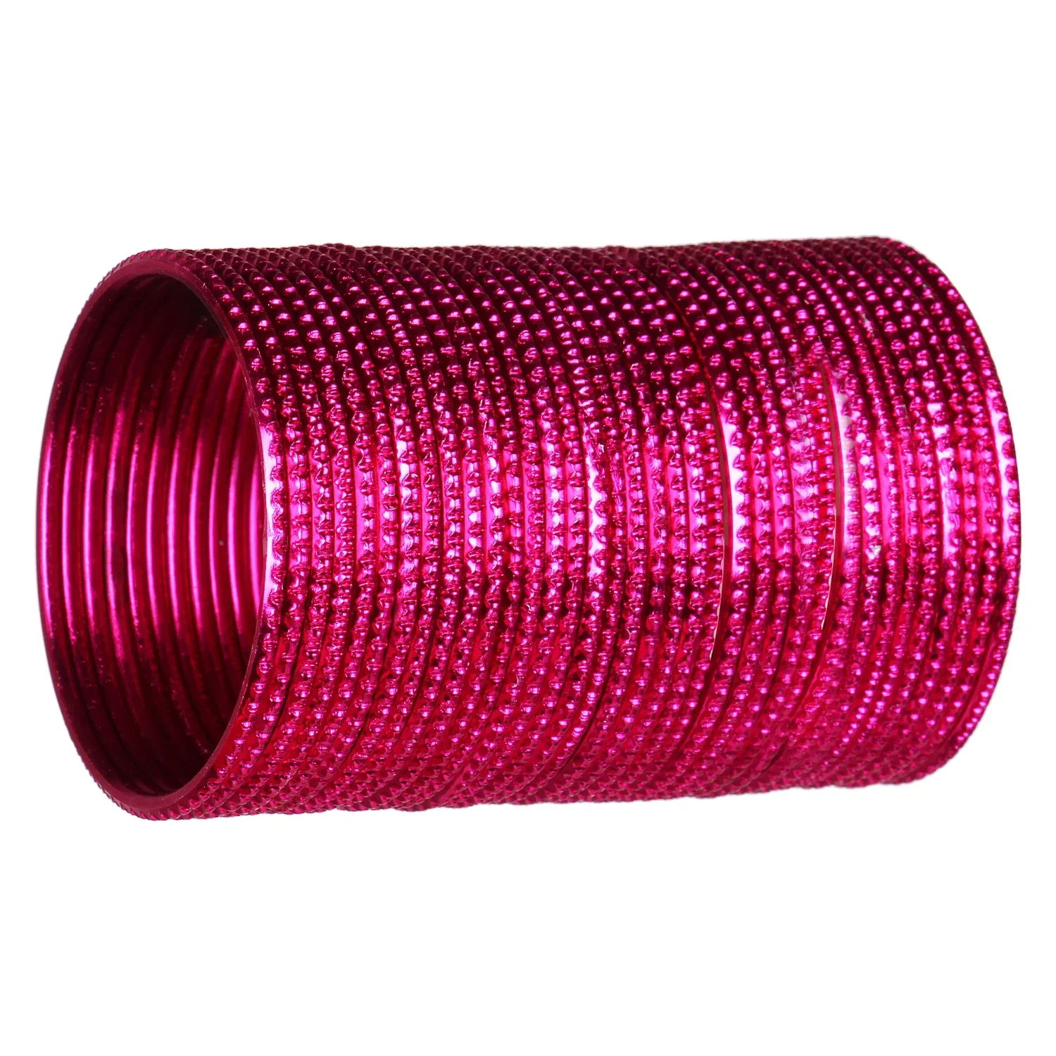 Pink Metal Bangles Set (36 Pcs) – Vibrant & Elegant Jewelry - Image 4