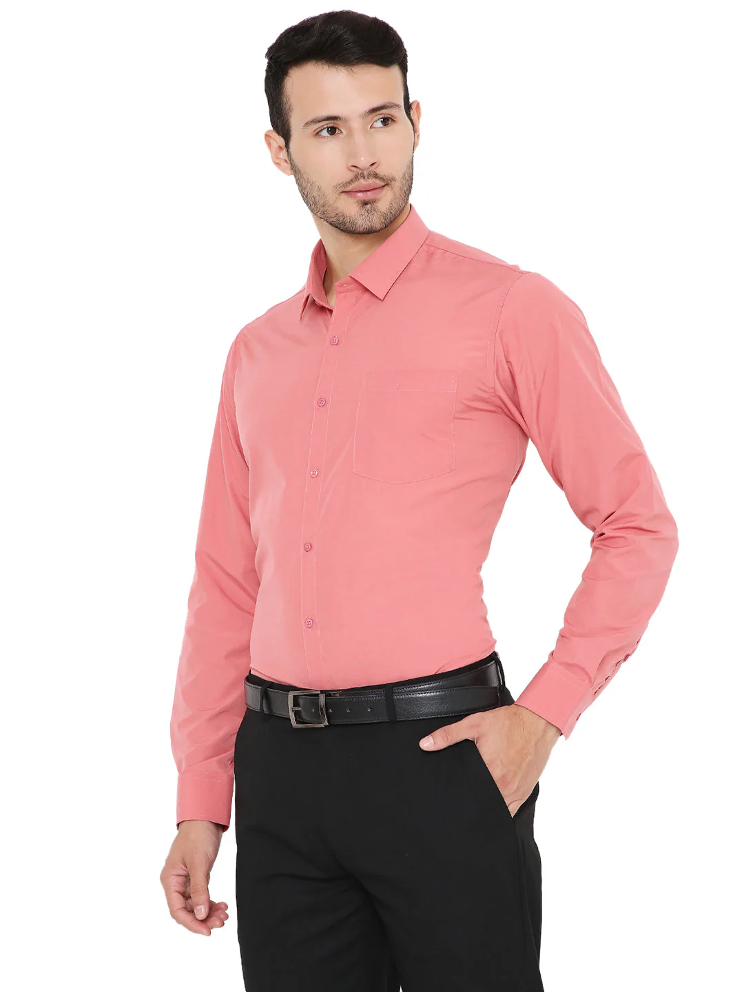 Pink Solid | Slim Fit | Formal Shirt - Image 3