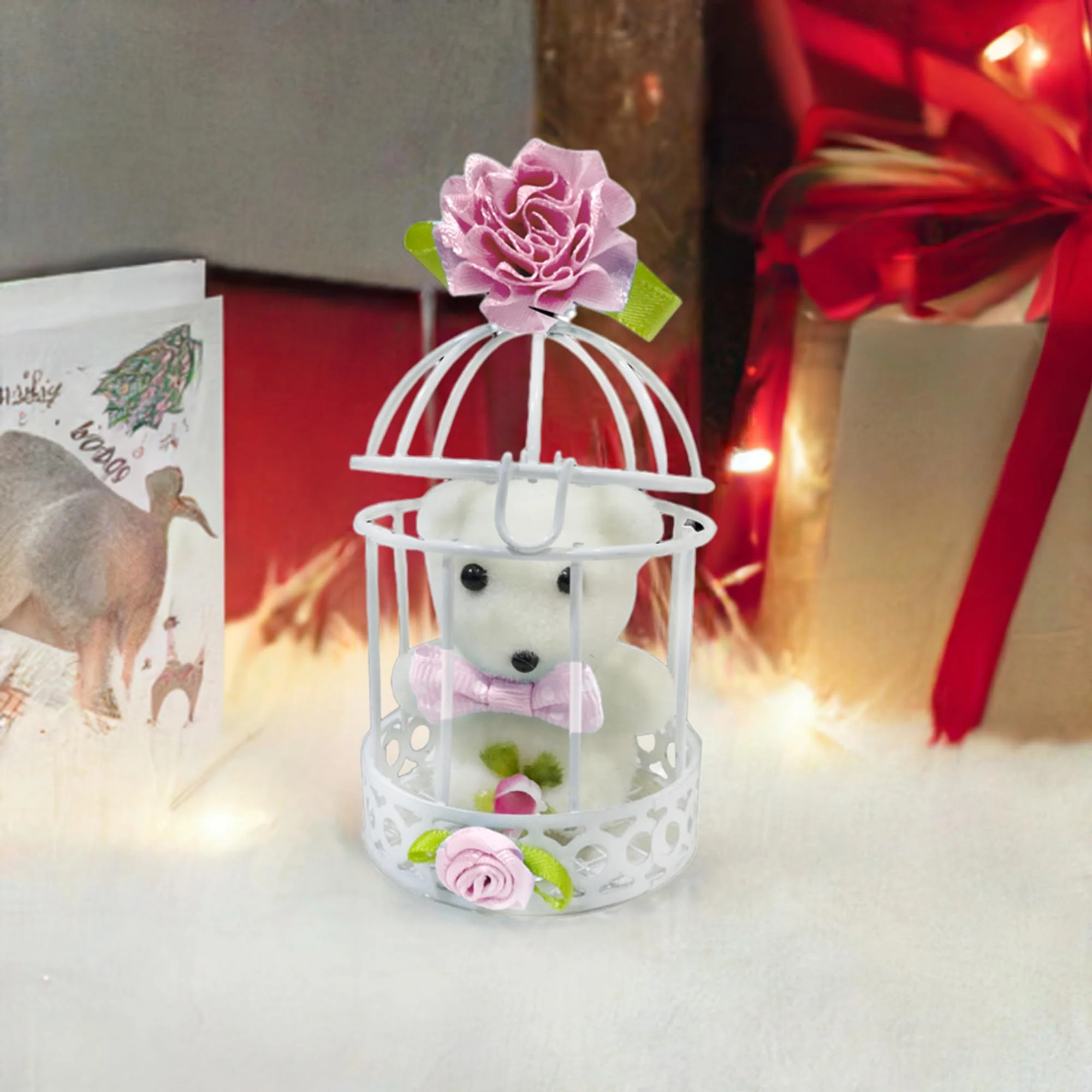 Pink Teddy Cage Gift - Image 6