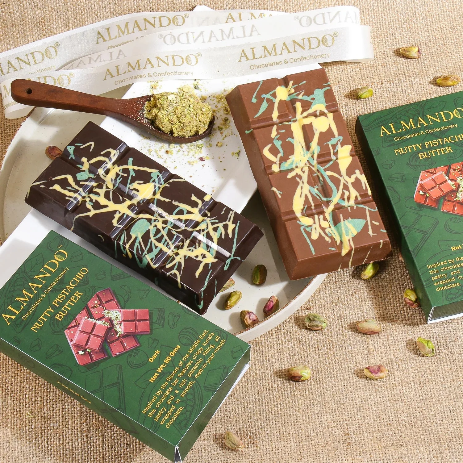 Pistachio Kunafa Chocolate Bar - Image 8