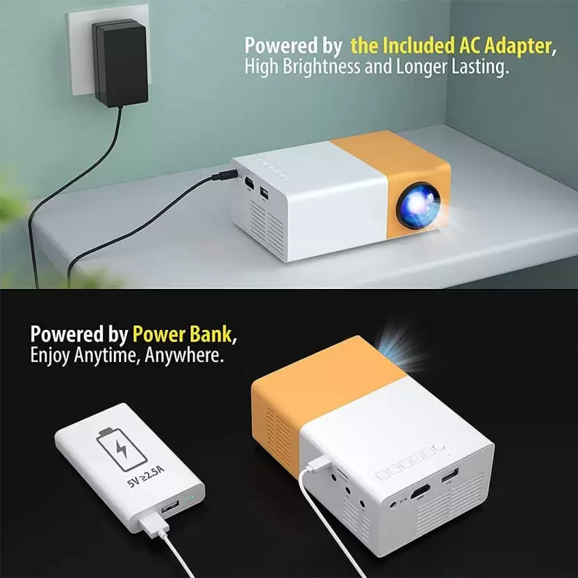 PixoBeam: Mini Portable HDMI Projector with Adjustable Display, 1080P Support & Remote Control for Home & Outdoor Entertainment - Image 3