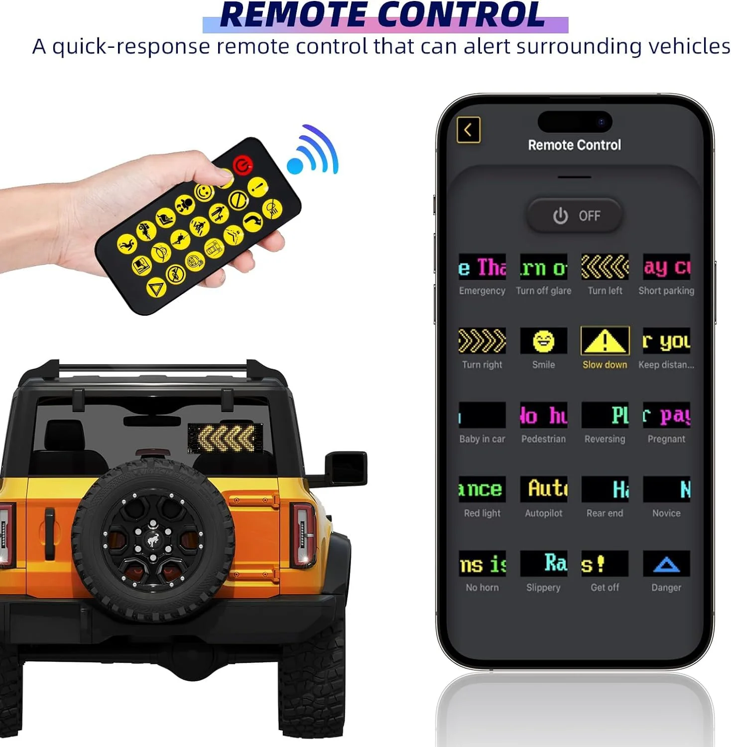Pixy: RGB LED Matrix Display Panel with App & Remote Control, Flexible Pixel Sign Board for Cars, Rooms, Offices & Custom Scrolling Messages (7" × 3") - Image 3