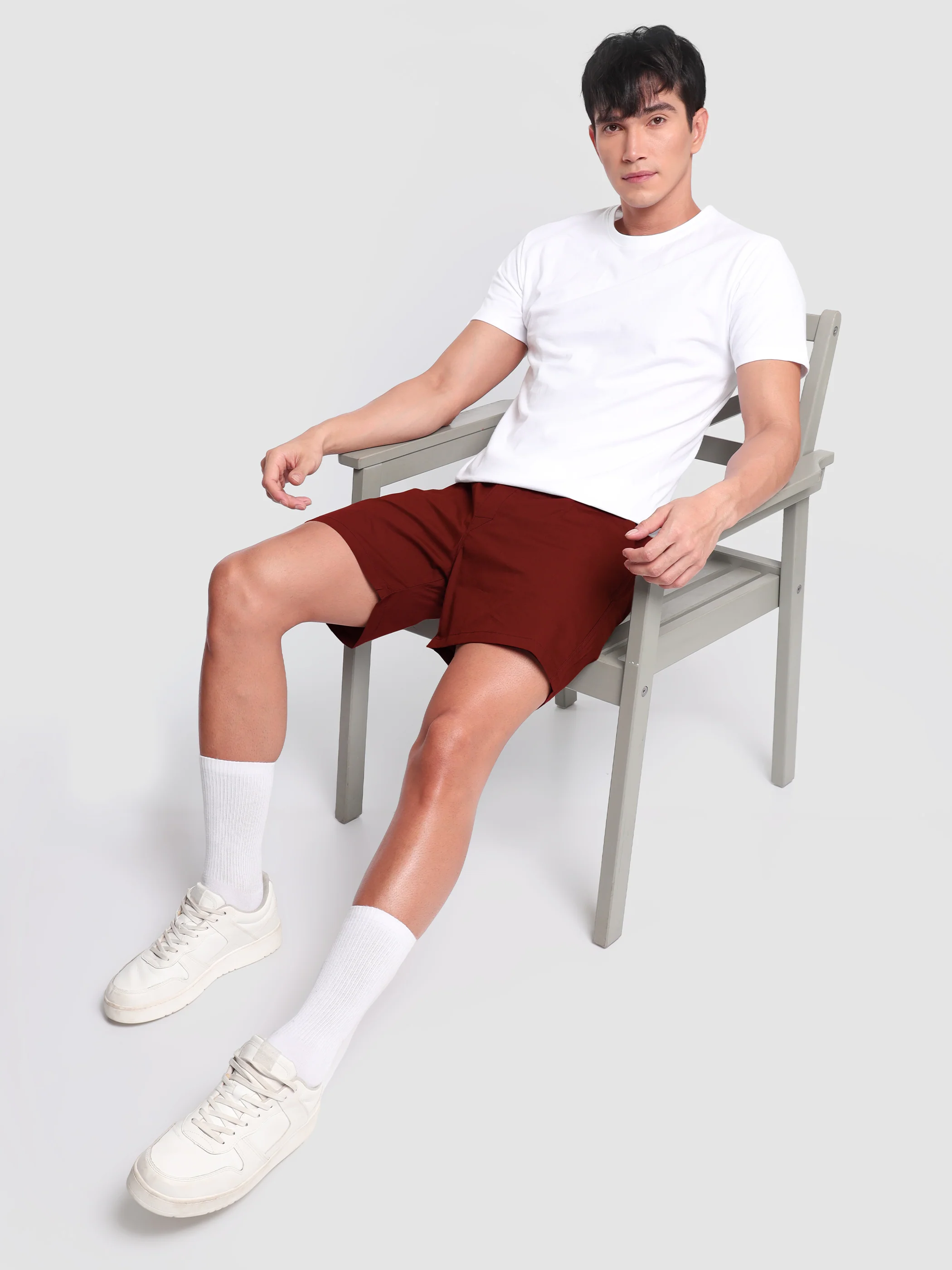 Plain Burgundy Mens Boxer - Image 5