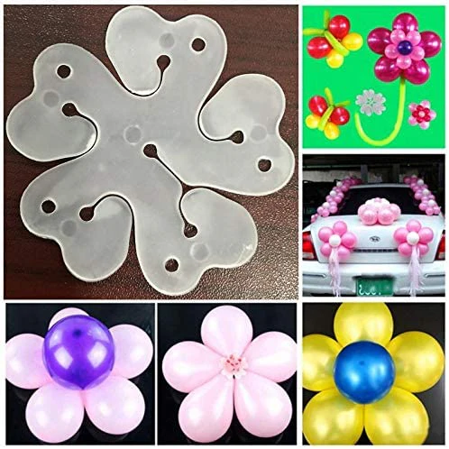 Plastic Flower Shape Balloon Clips (Pack of 10) - Image 2