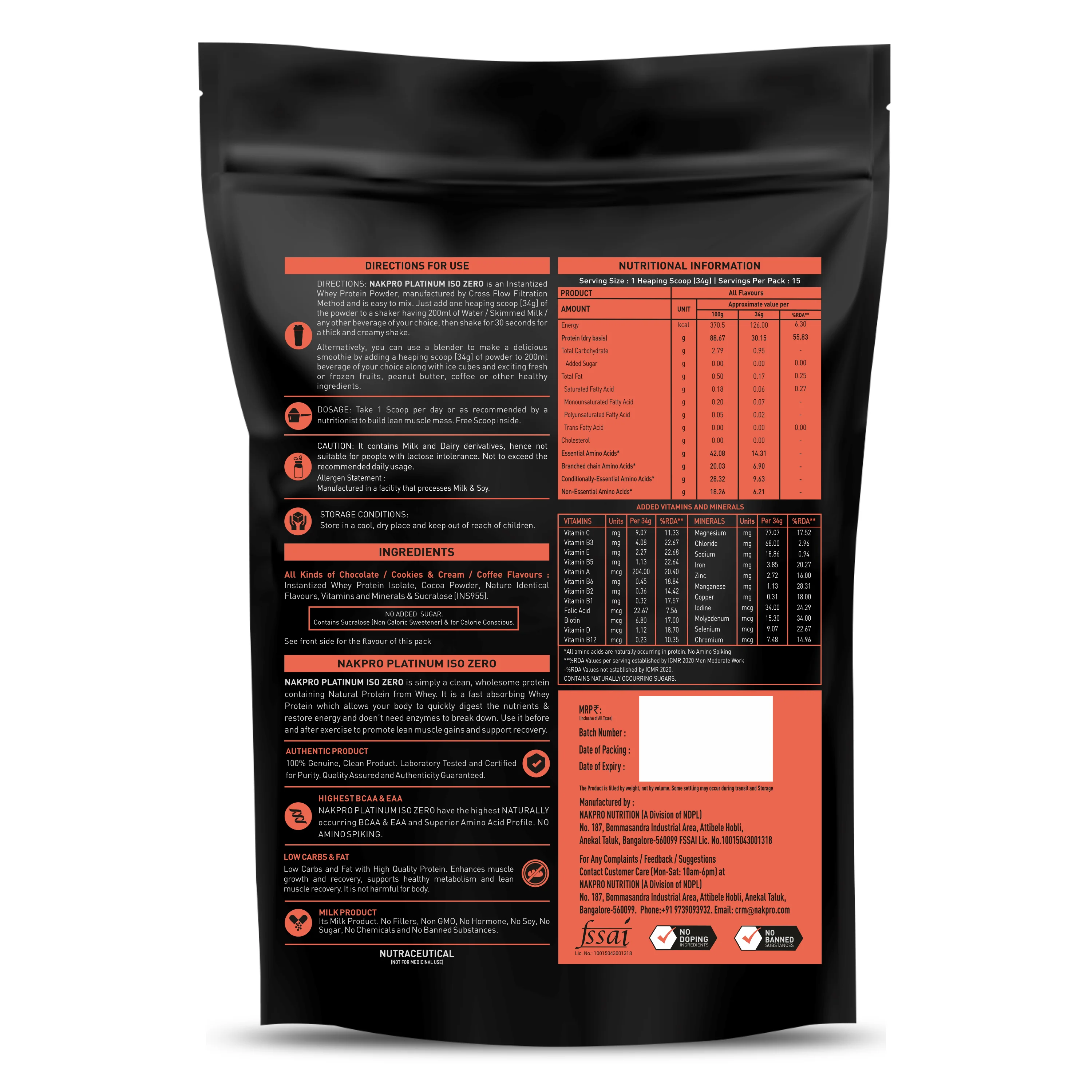Platinum ISO Zero Whey Protein Isolate - Image 7
