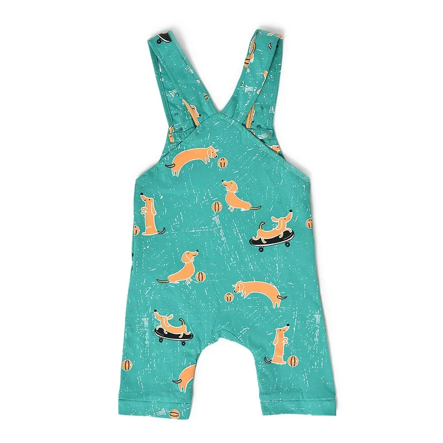 Playful Baby Dungaree With Romper Set For Babies - Image 10