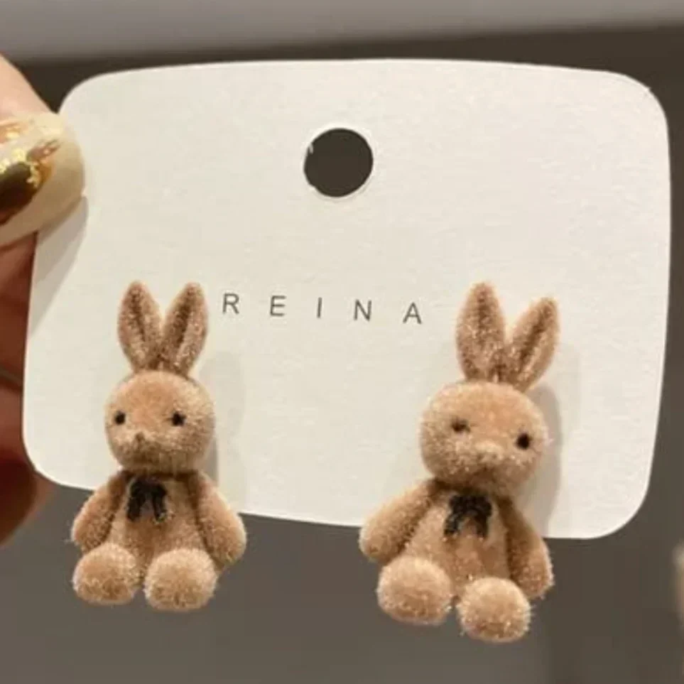 Playful Bunny Studs Earrings With Gift Box - Image 2