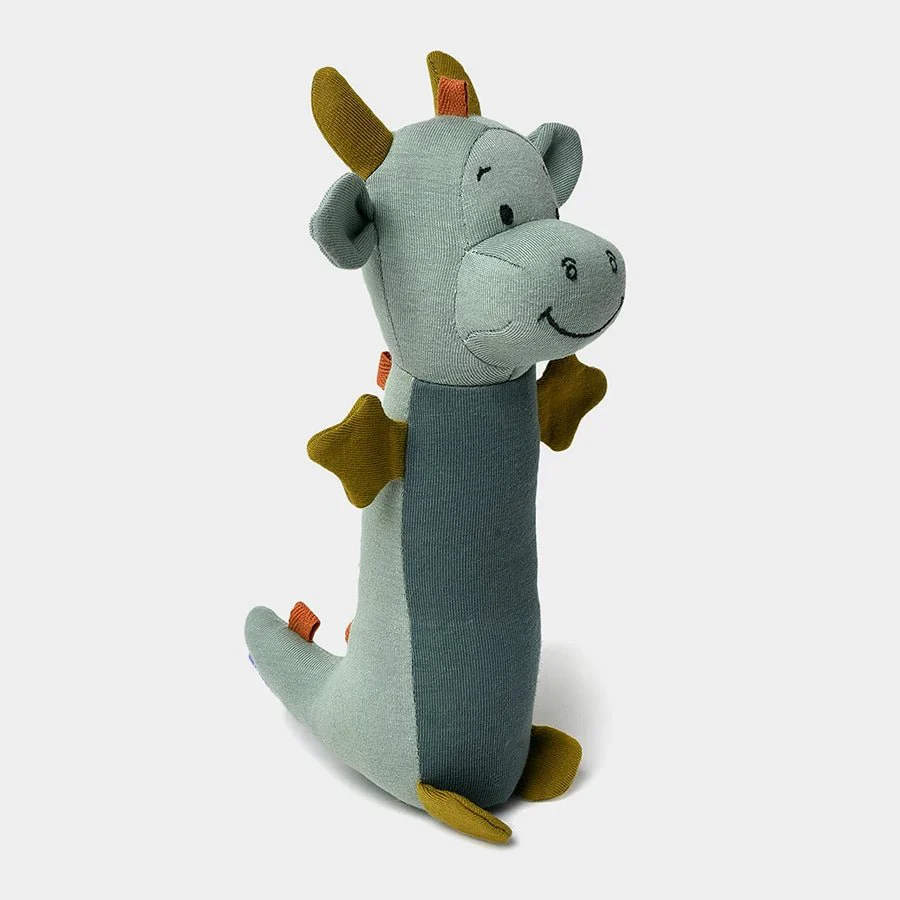 Playful Nursery Dino Rattle Patina Soft Toy - Image 2