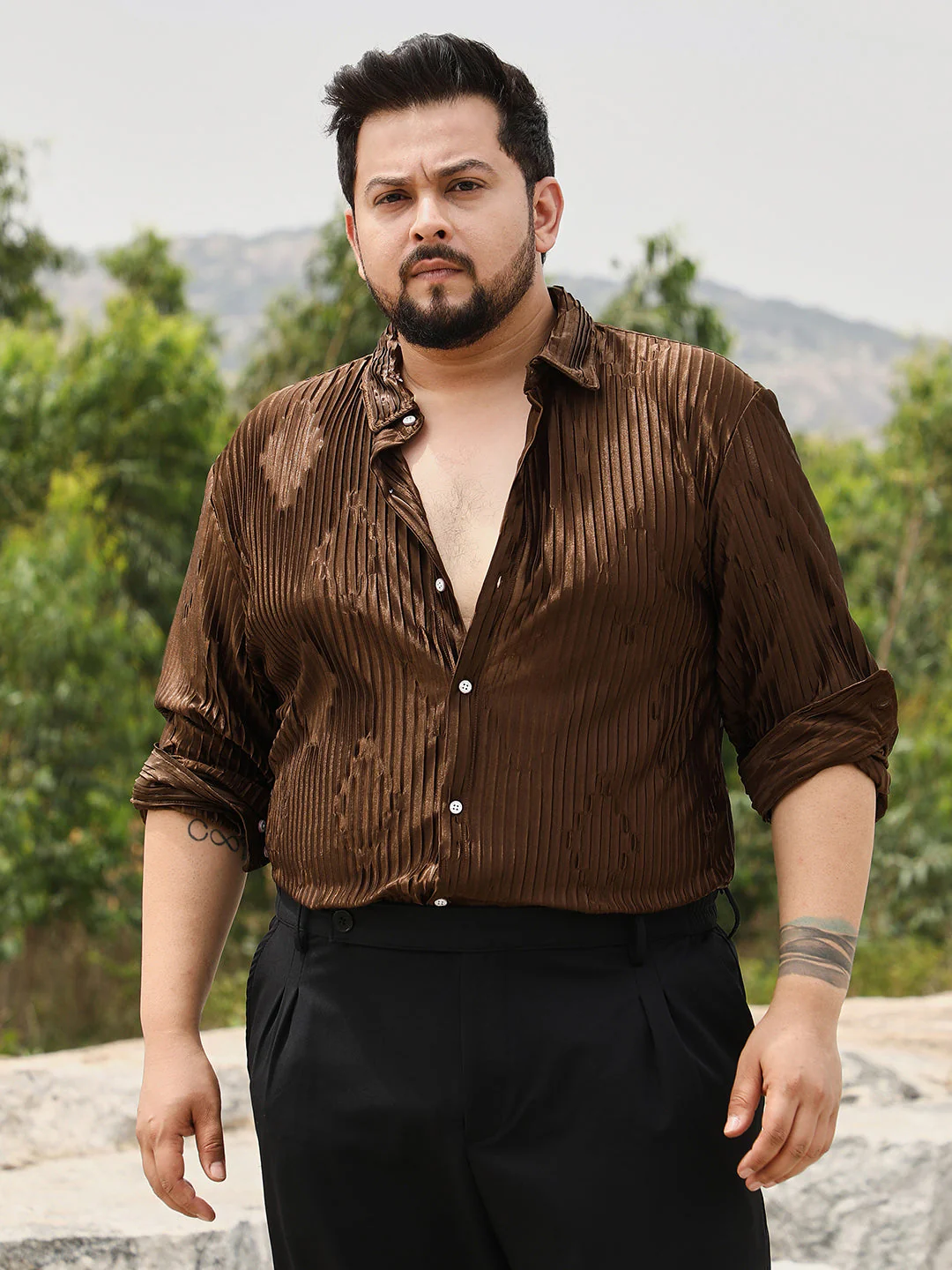 Pleated-Rhombus Shirt - Image 2