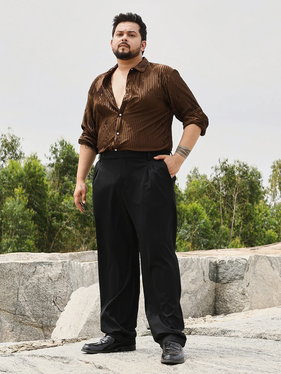 Pleated-Rhombus Shirt - Image 4