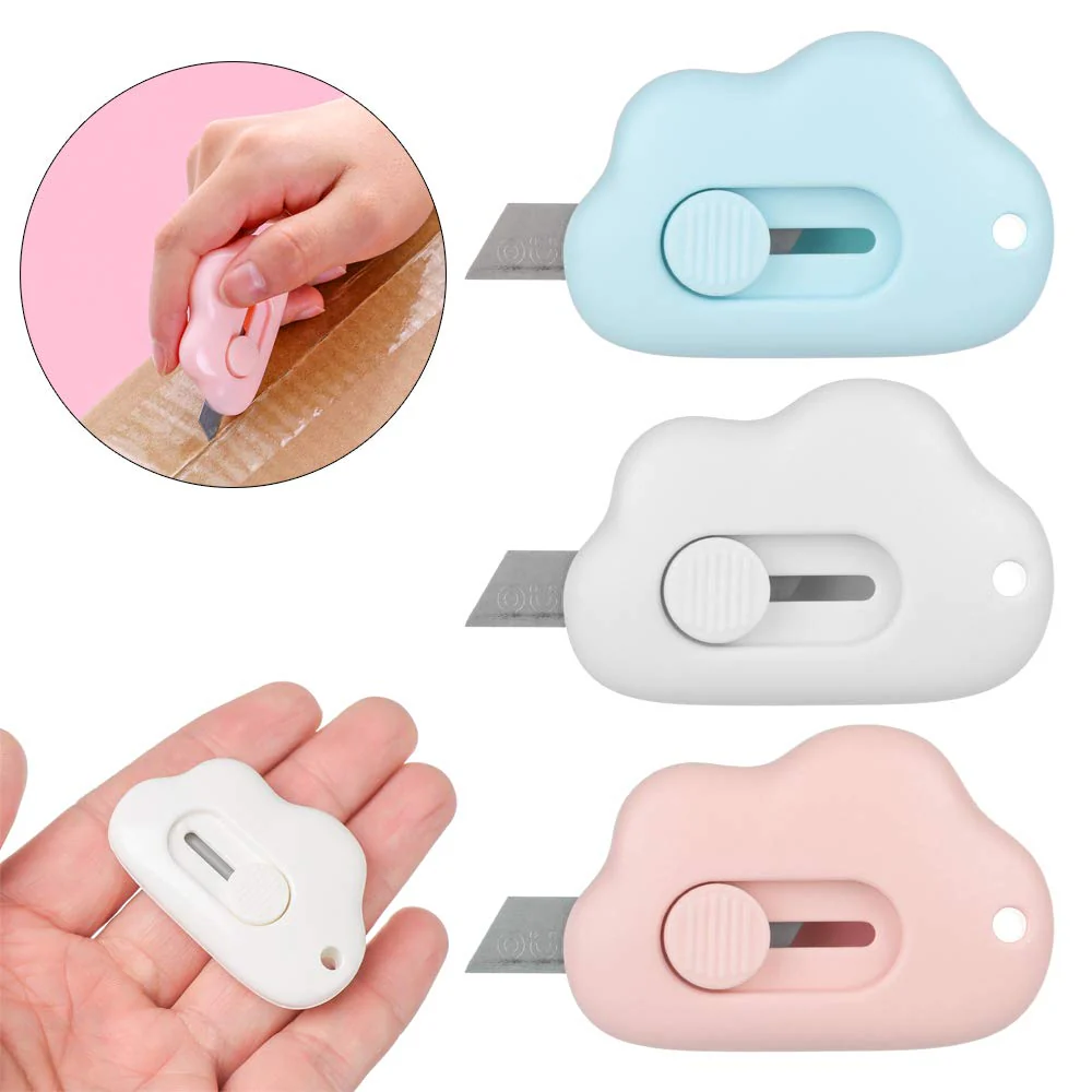 Pluffy: Mini Cloud Shape Box Cutter Knife Precision Blade for Unboxing, Art & Craft, Everyday Use with Keychain Hole (Pack of 2) - Image 7