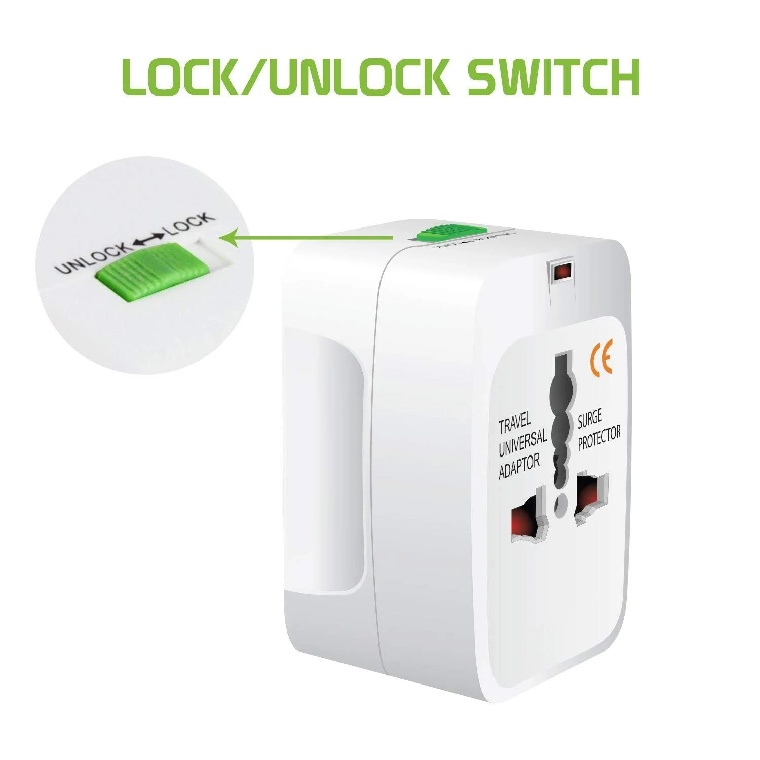 PluGo: Universal Travel Adapter with USB, All-in-One International Plug Adapter for Charging & Appliances Compact Worldwide Adapter for Travel - Image 5