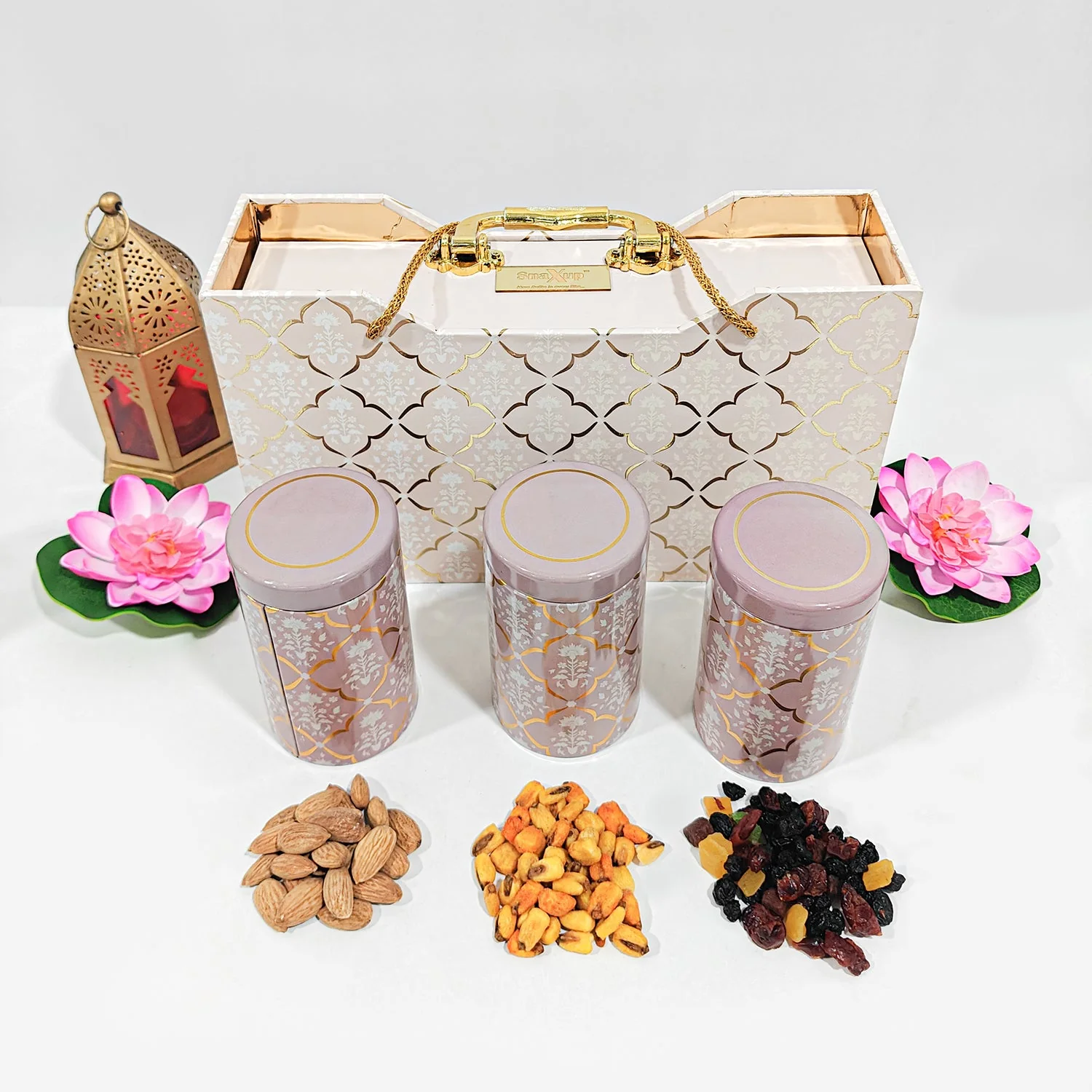 Plush Pink Diwali Gift Hamper Box - Image 2