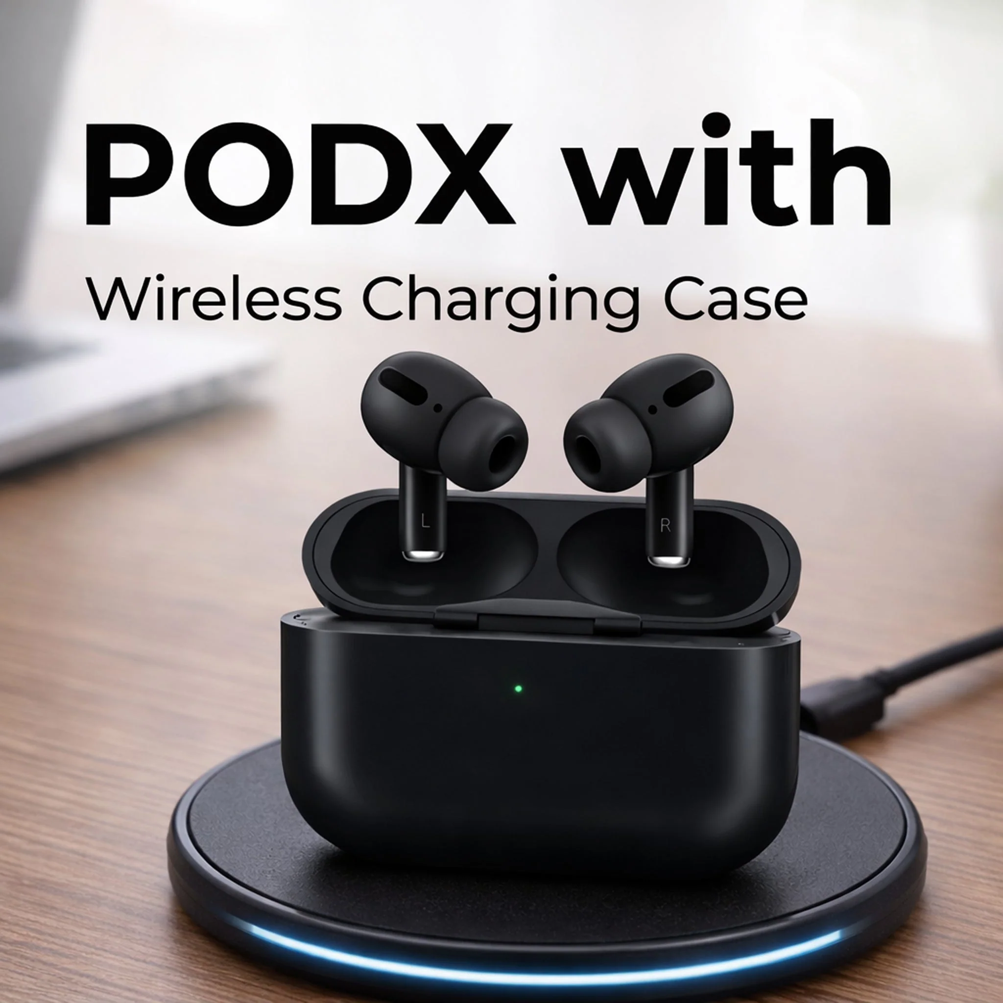 PodX | Bluetooth Wireless Earbuds | Deep Bass | Airdopes | Black - Image 3