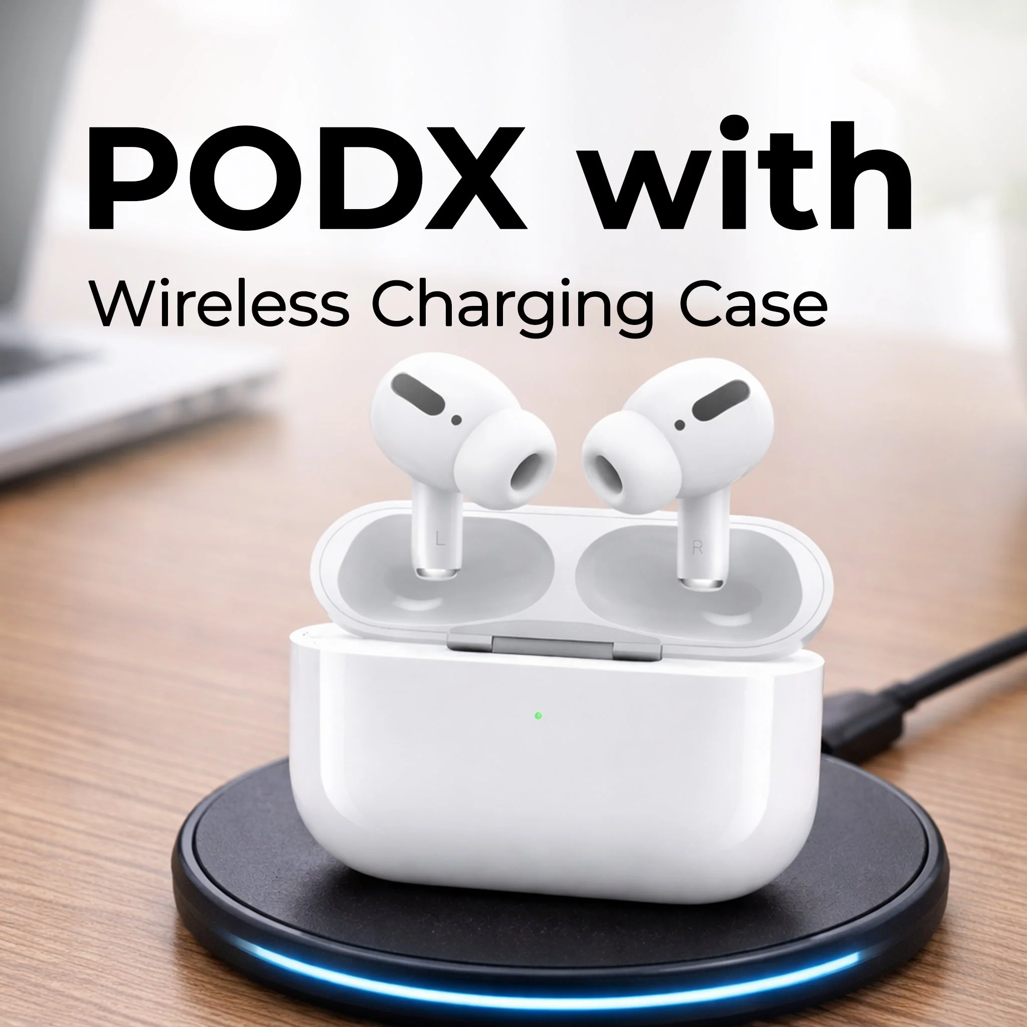 PodX Pro+ Bluetooth Wireless Earbuds | Wireless Charging | Extra Deep Bass - Image 3