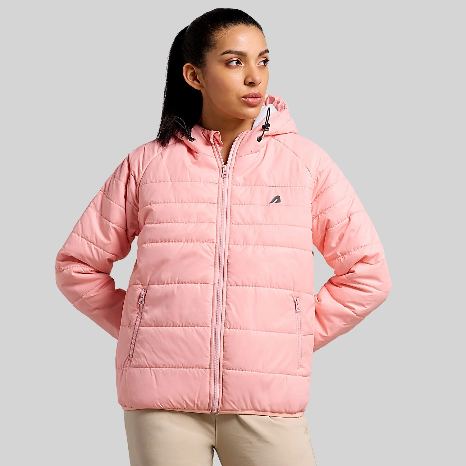 Polar Womens Puffer Jacket - Blossom Pink - Image 3