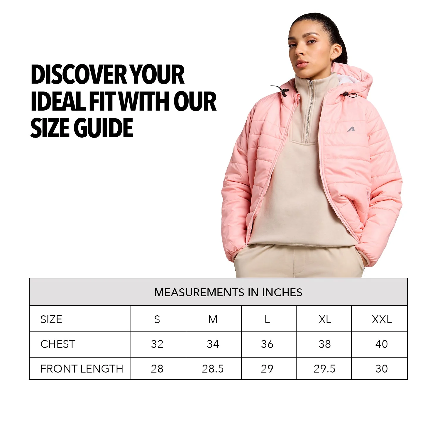 Polar Womens Puffer Jacket - Blossom Pink - Image 8