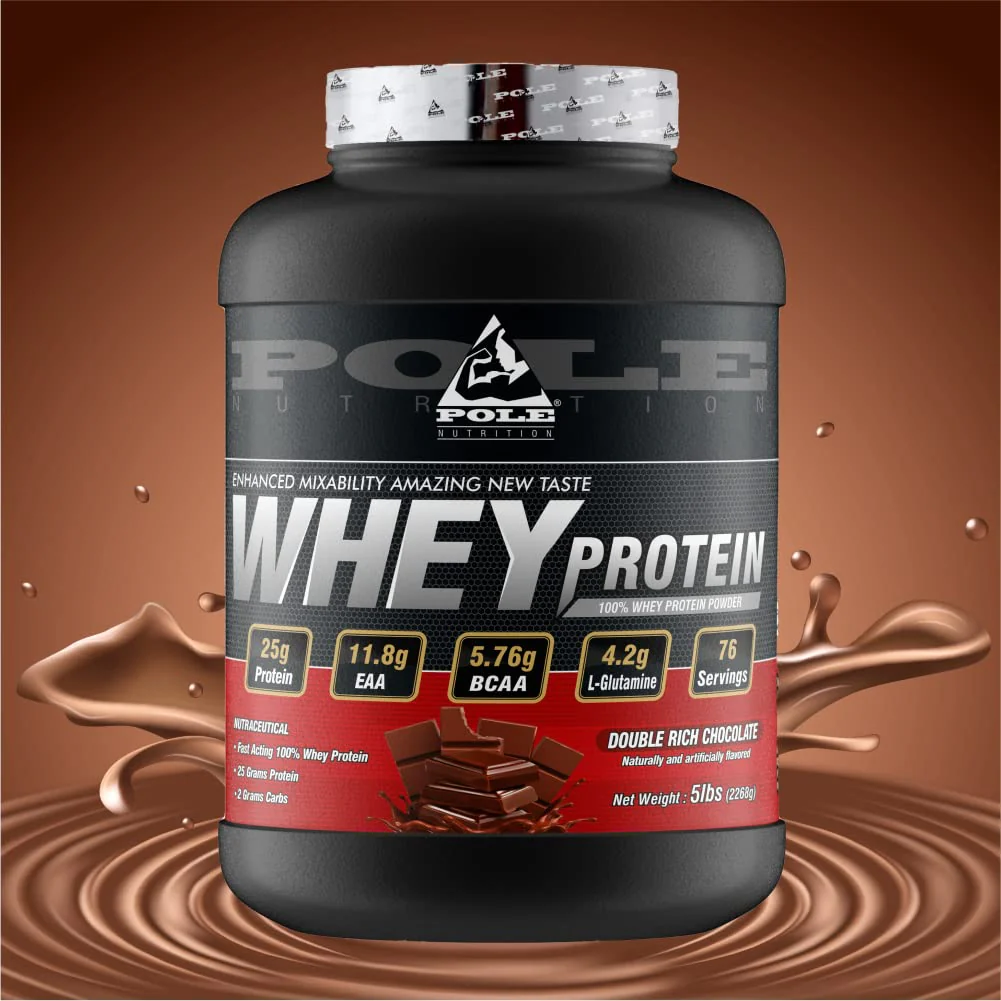 Pole 100% Whey Protein - Rich Chocolate Flavour, 5 Lbs - Image 2