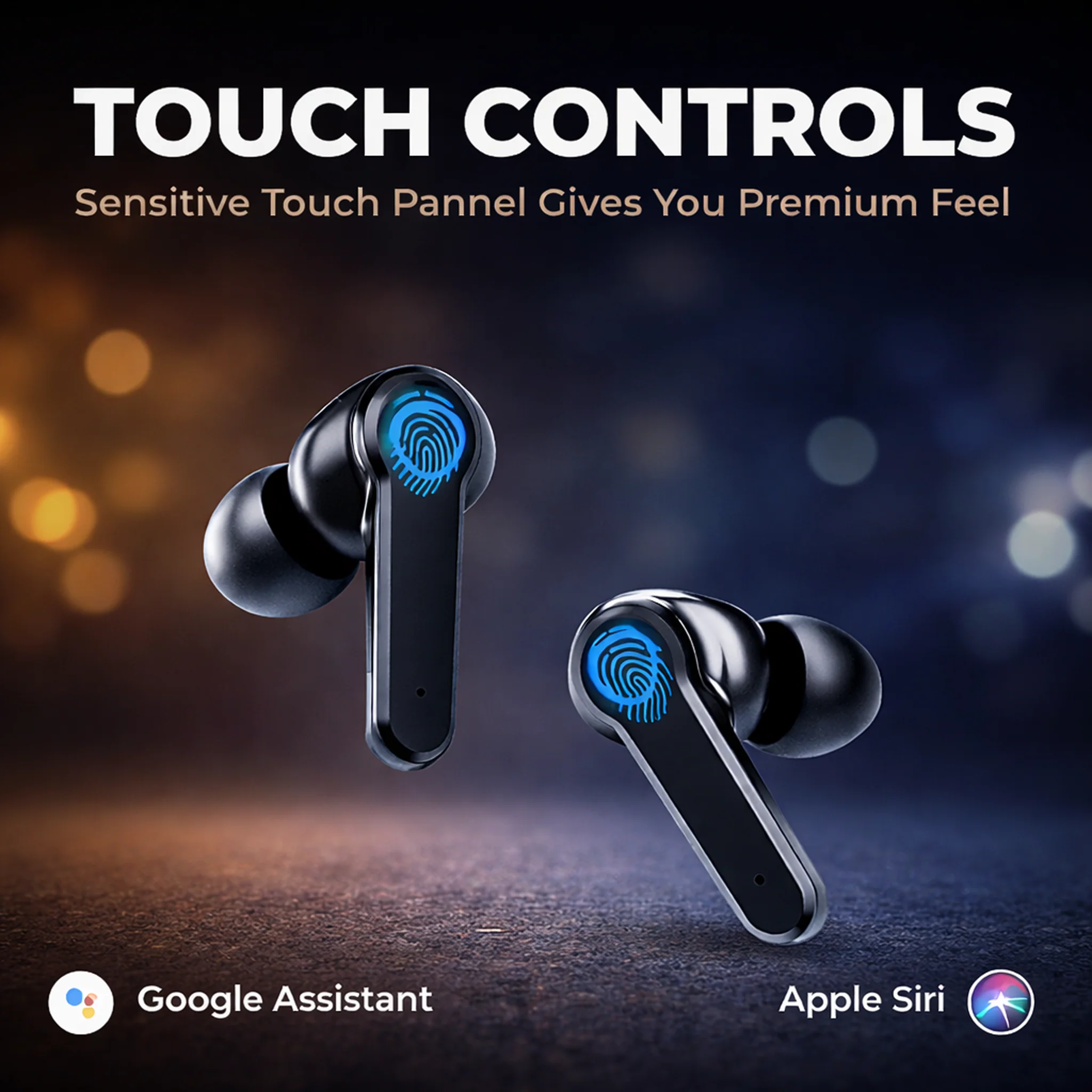 PopX | TWS Wireless Earbuds | Deep Bass | BT 5.3 | Touch Controls | LED Display Case | Type-C Fast Charging | Up to 40H Playtime - Image 2