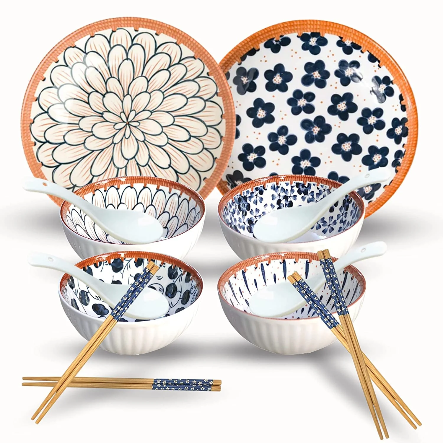 Porcelain Bowls Set, 300 ML Serving Bowls Oven Safe for Dining - Image 2