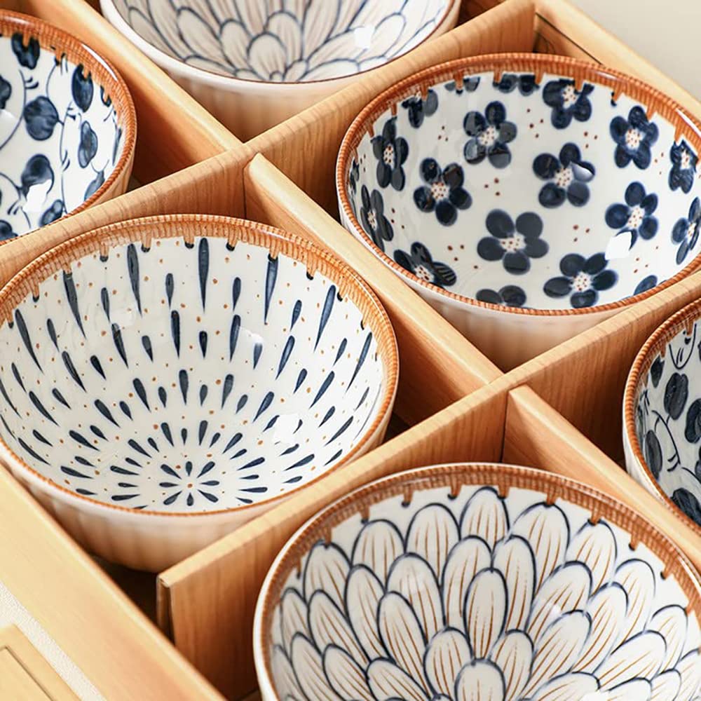 Porcelain Bowls Set, 300 ML Serving Bowls Oven Safe for Dining (6 -Piece) - Image 2