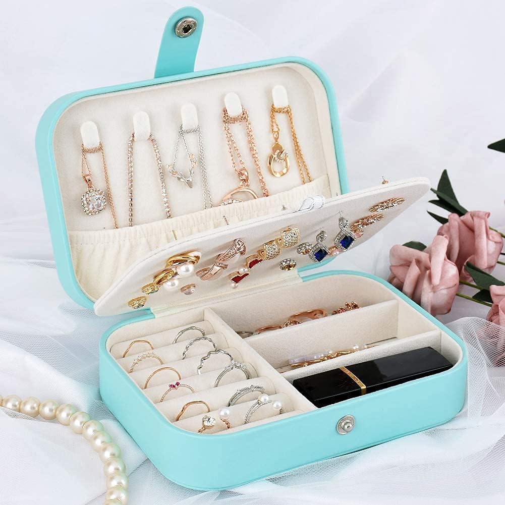Portable Jewelry Organizer Box for Women – Travel Case for Rings, Earrings & Necklaces (Any Random Colour) - Image 15