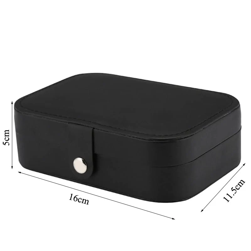 Portable Jewelry Organizer Box for Women – Travel Case for Rings, Earrings & Necklaces (Any Random Colour) - Image 2