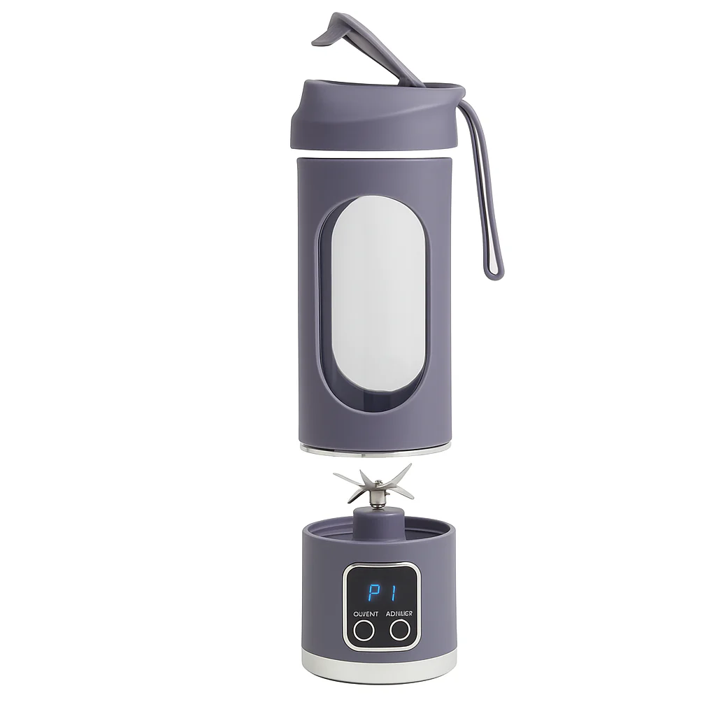 Portable USB Juicer Blender – 450ml, 1500mAh Rechargeable Battery, 18000 RPM, BPA-Free, 3 Programs, Stainless Steel Blades – Smoothies, Juices, Protein Shakes - Image 5