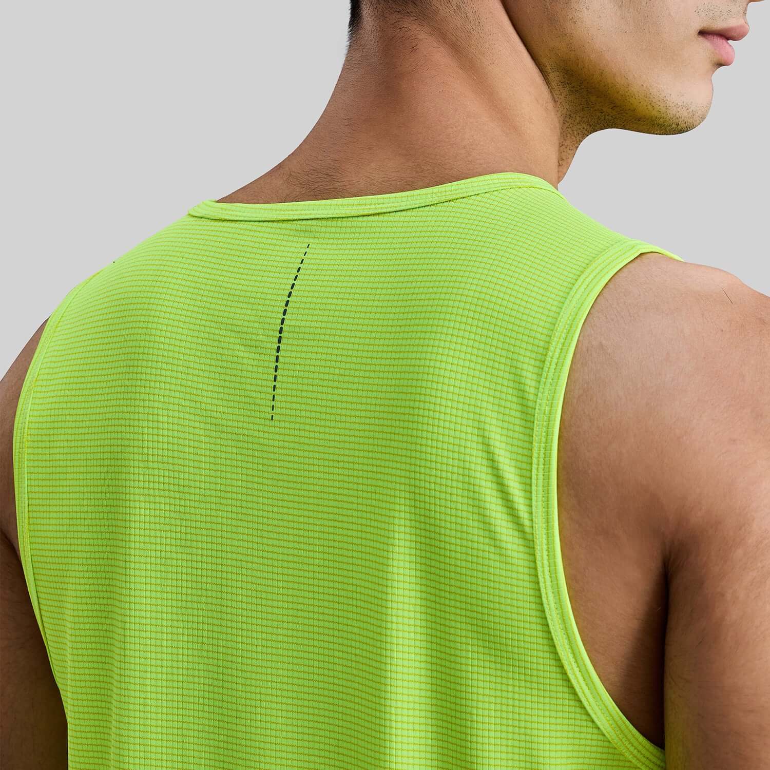 Power Mens Gym Vest - Neon Green - Image 5