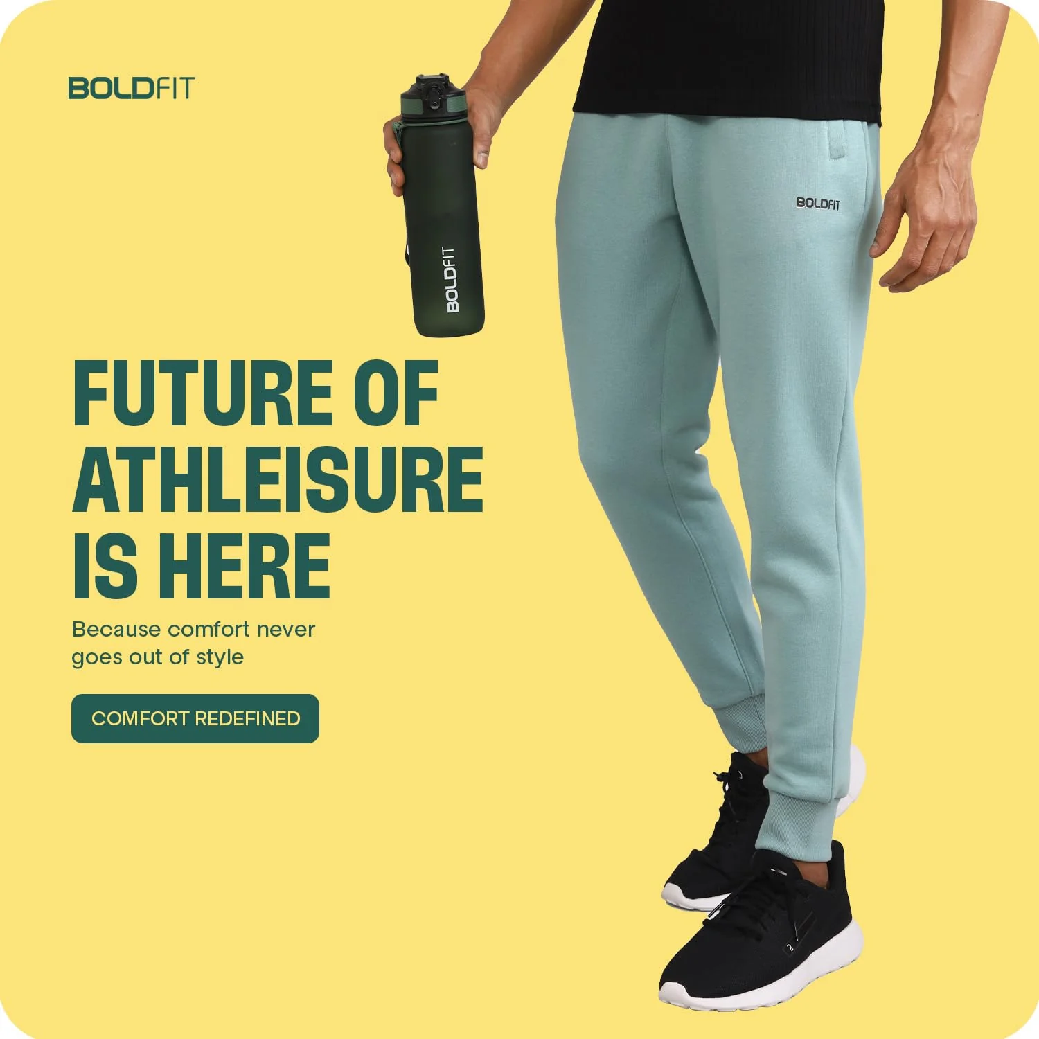 Power Up Mens Joggers - Black - Image 10