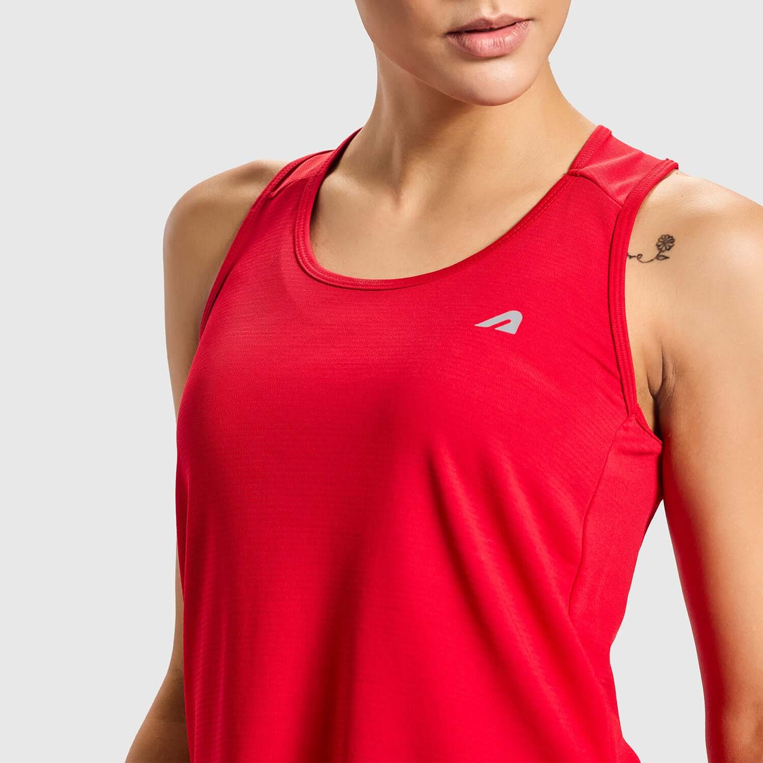 Power Womens Tank - Red - Image 5