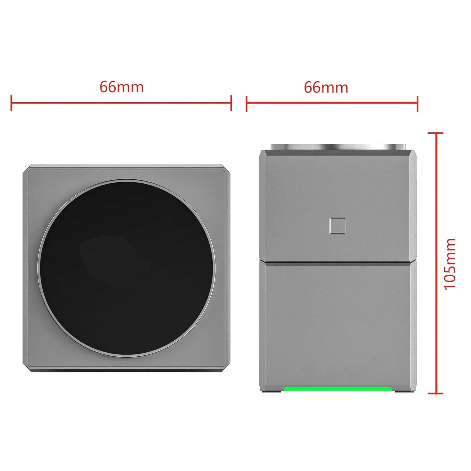 PowerCharge Wireless Charger for iPhone | Fast Charging Adaptor- Brushed Silver - Image 3