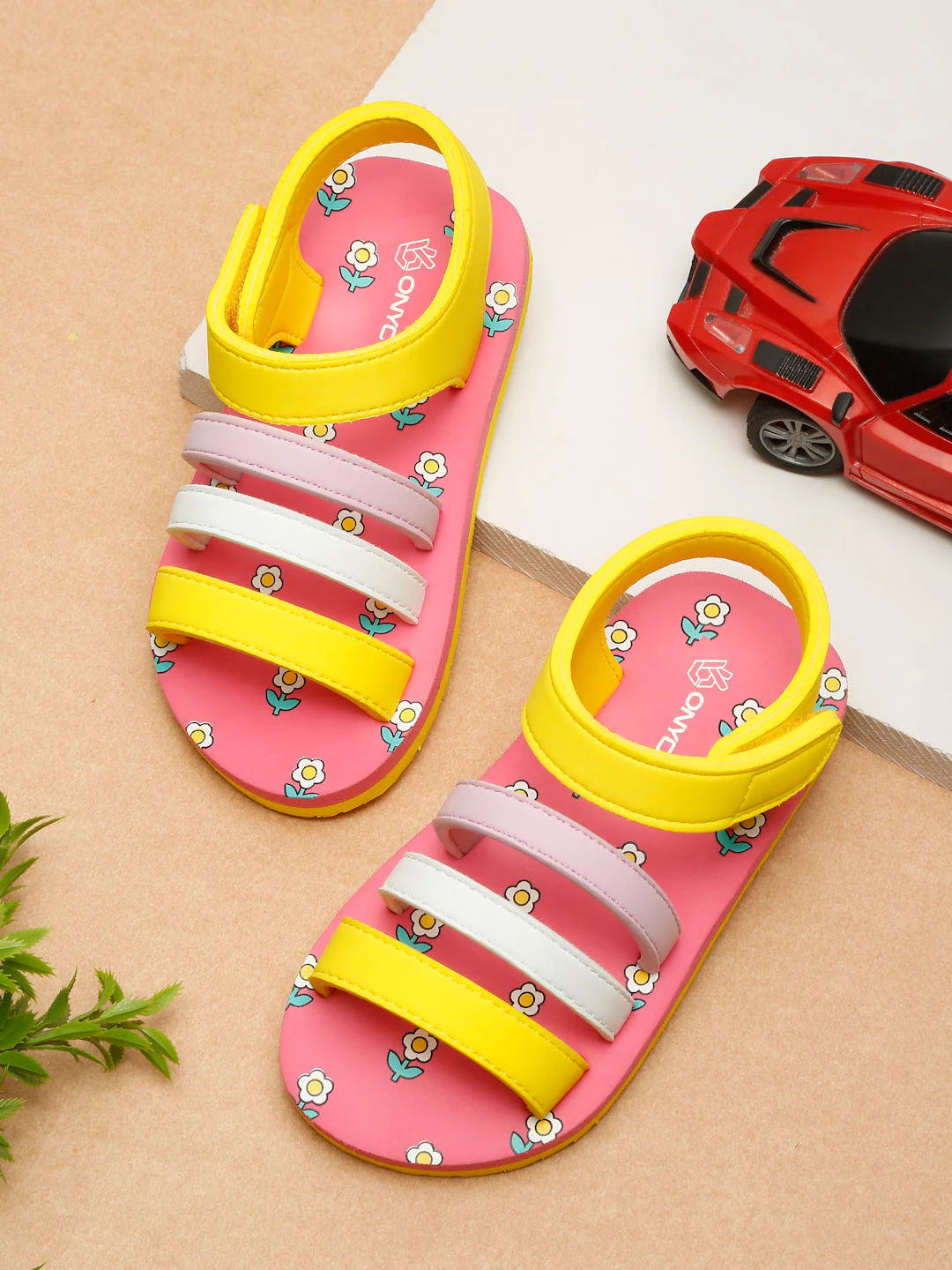 Premium Blossom Flower Sandals - Pink (Girls) - Image 46
