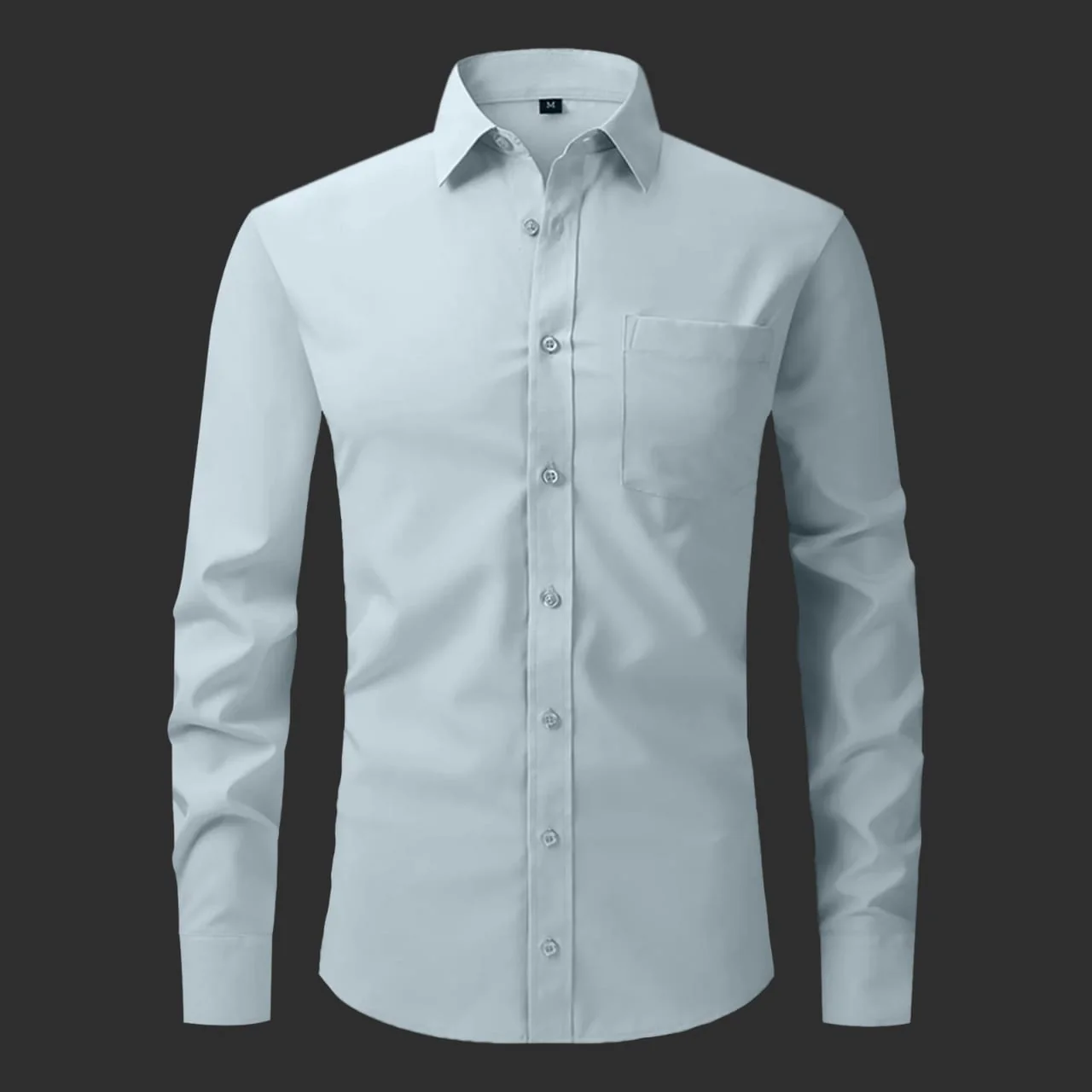 Premium Cotton Solid Shirt for Man (Pista) - Image 2