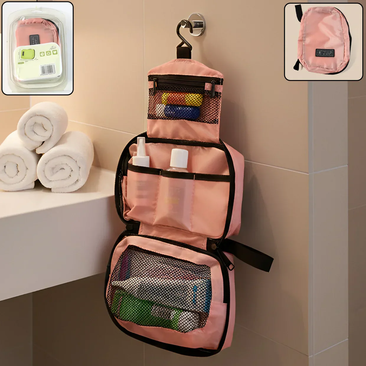 Premium Hanging Toiletry Organizer Travel Bag - Image 50