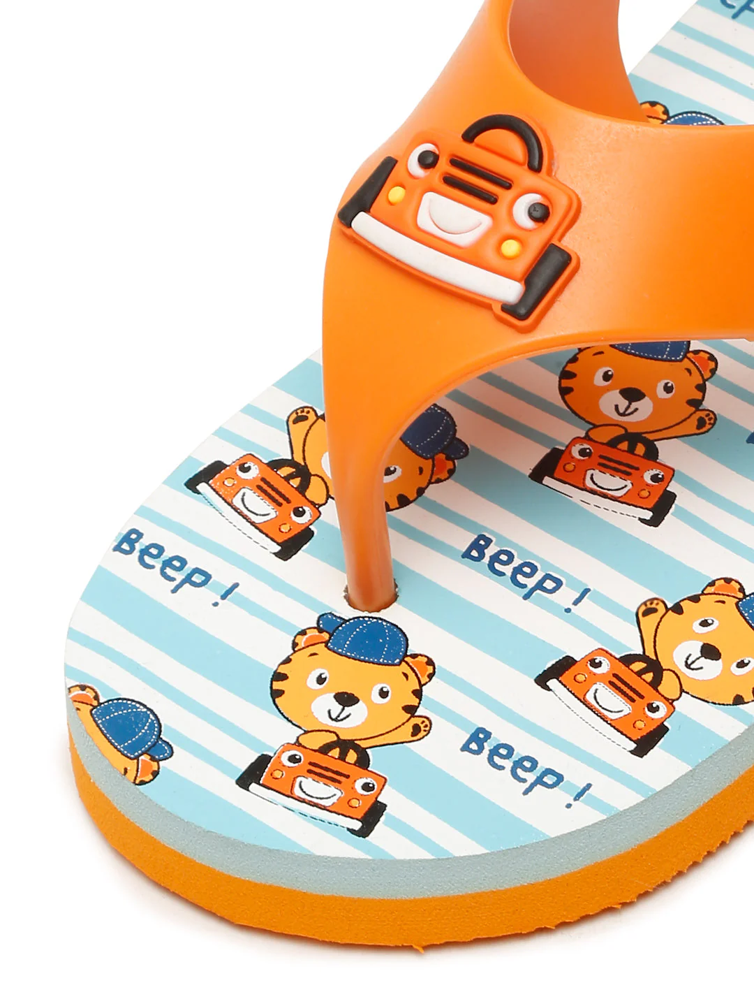 Premium Jeep Jellies Flip-flops for Kids - Orange (Unisex) - Image 2