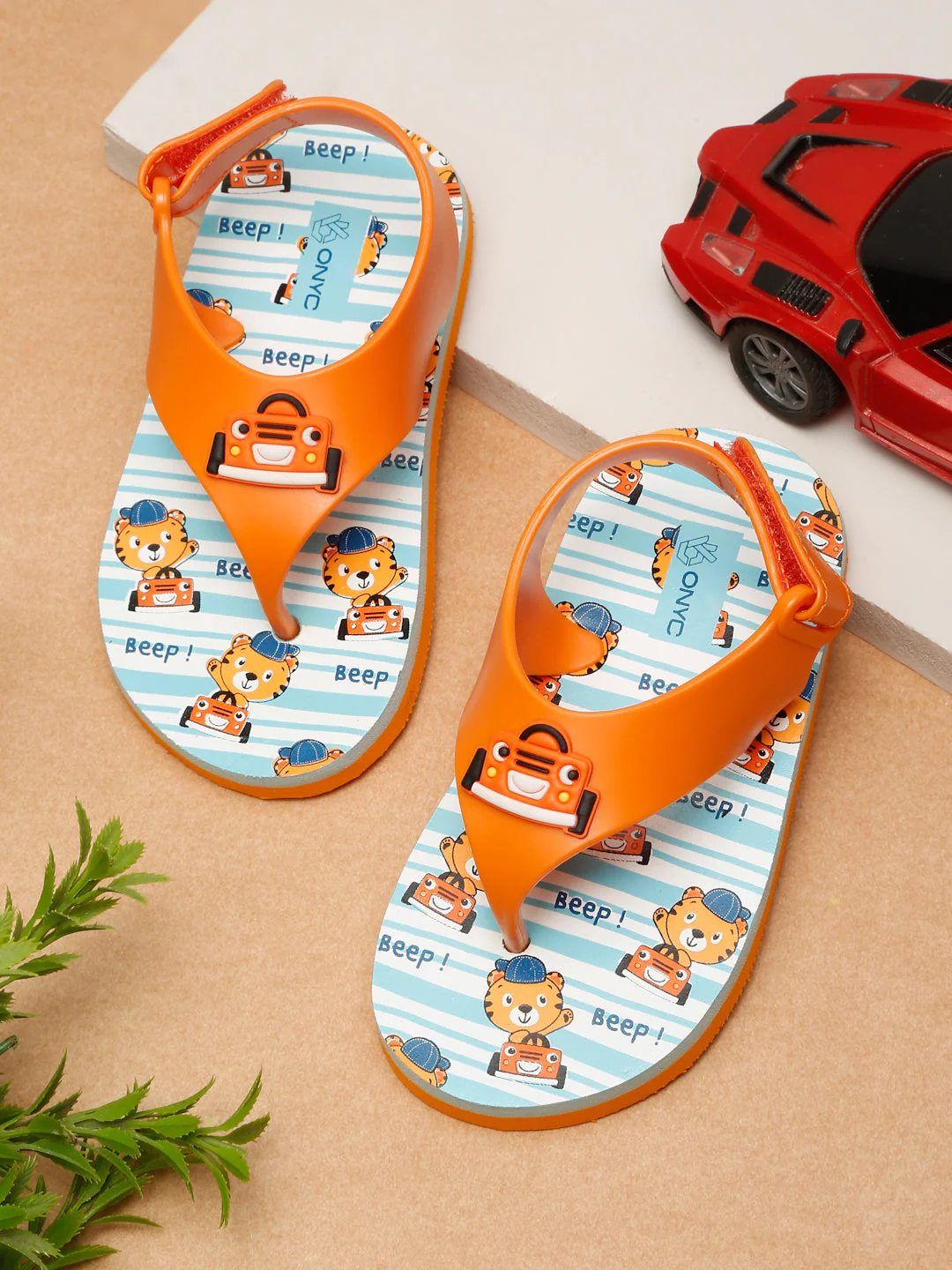 Premium Jeep Jellies Flip-flops for Kids - Orange (Unisex) - Image 21