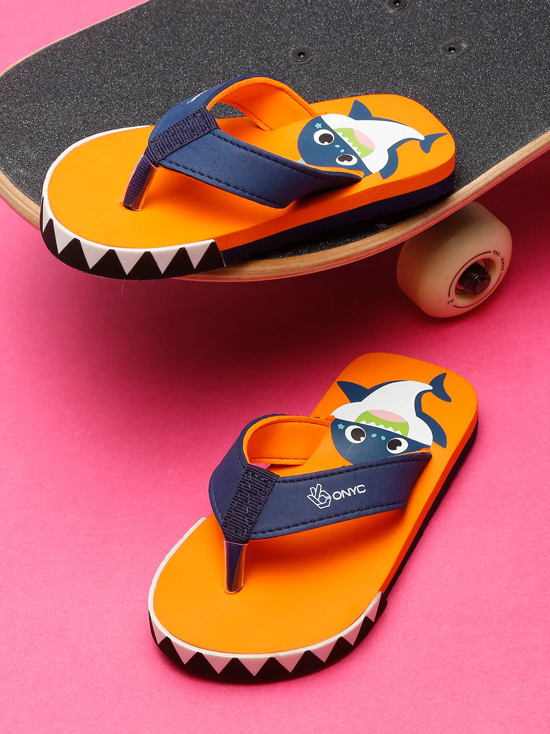 Premium Shark V-Shape Flip-flops With Foxing (Unisex) - Image 44