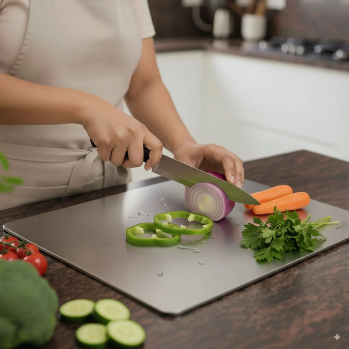 Premium Stainless Steel Kitchen Chopping Board - Image 143