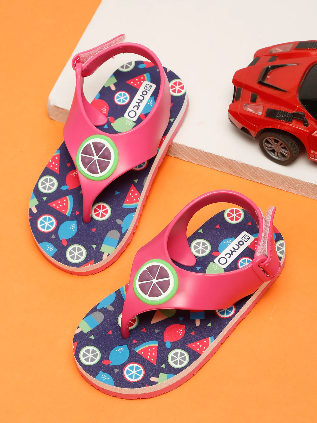 Premium Watermelon Candy Flip-flops - Pink (Girls) - Image 106
