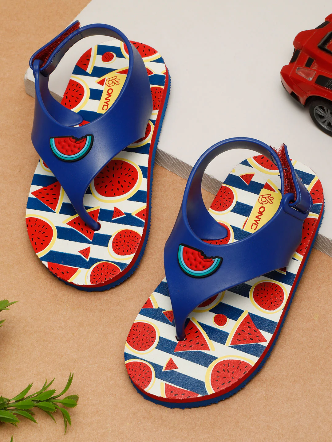 Premium Watermelon Jellies Flip-flops - Navy Blue (Unisex) - Image 62