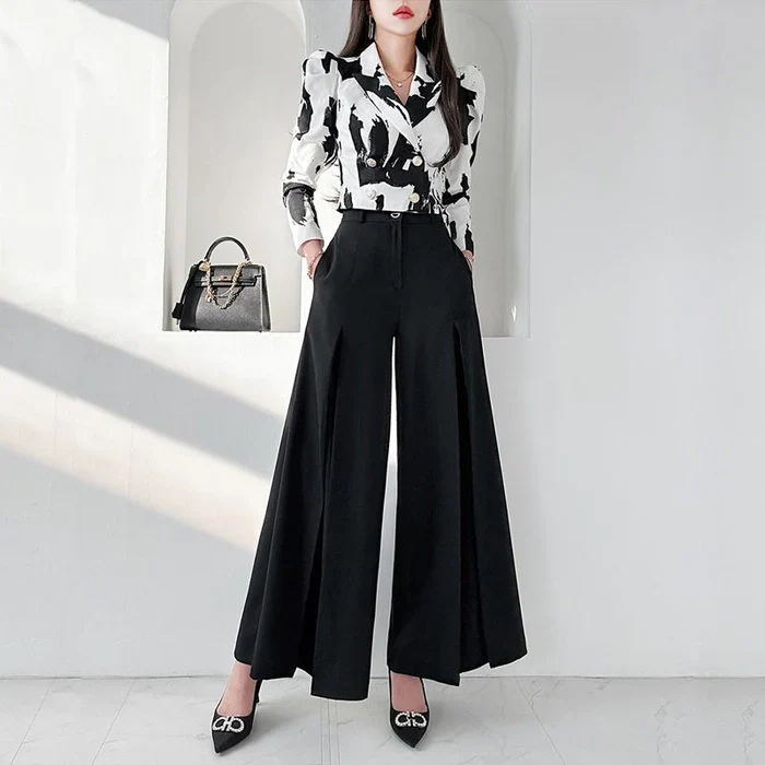 Printed Blouse  Pant Suit - Image 6