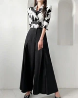 Printed Blouse  Pant Suit - Image 7