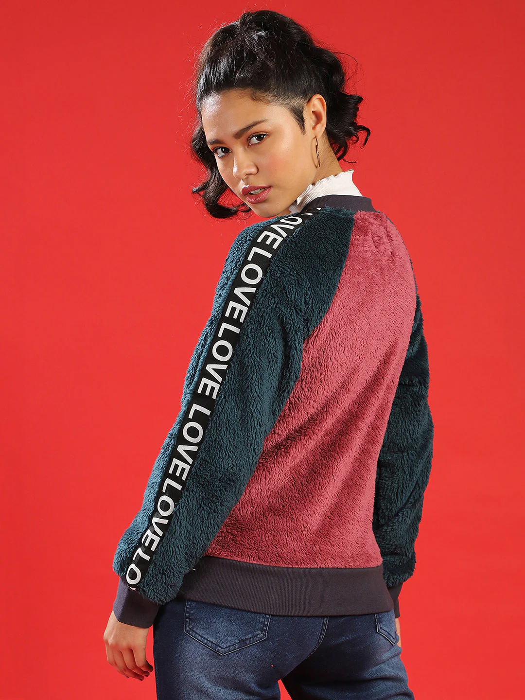 Printed Fur Jacket - Image 5
