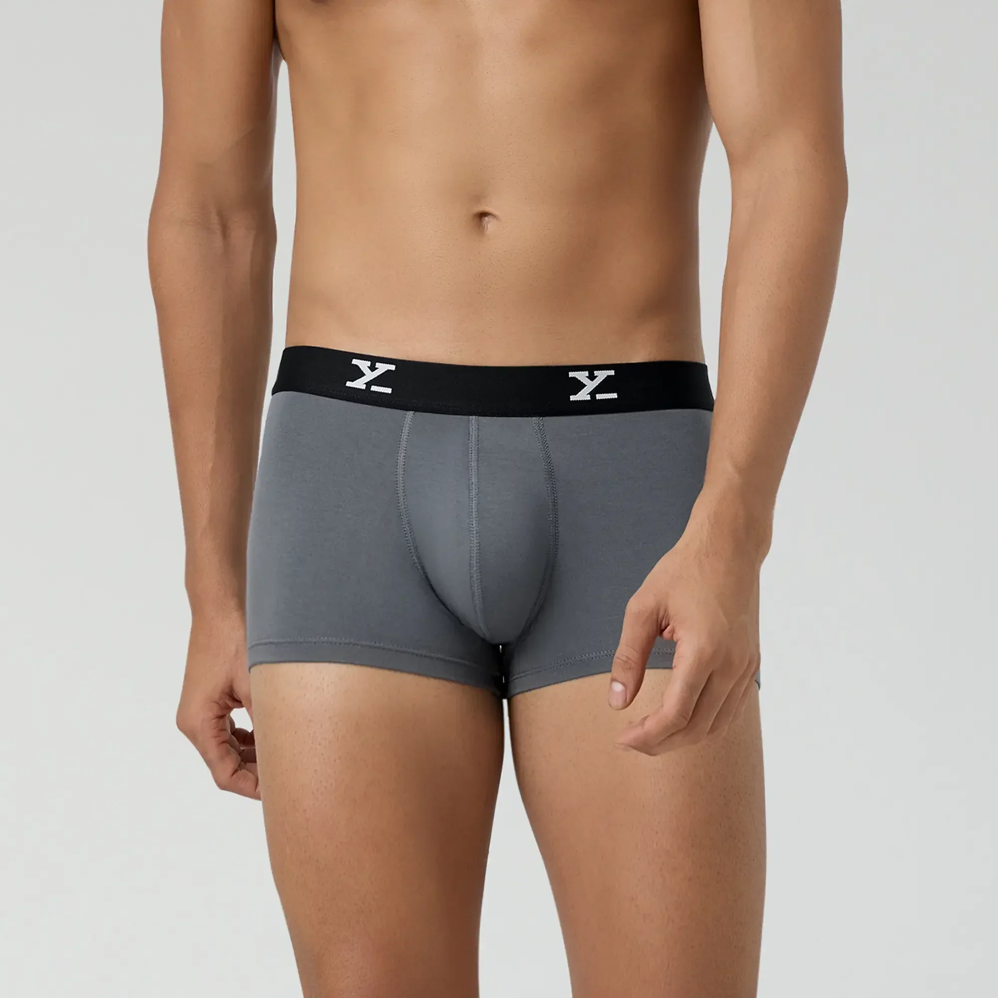 Prints For You Ace Trunks Grey Blue Grey (Pack of 3) - Image 6