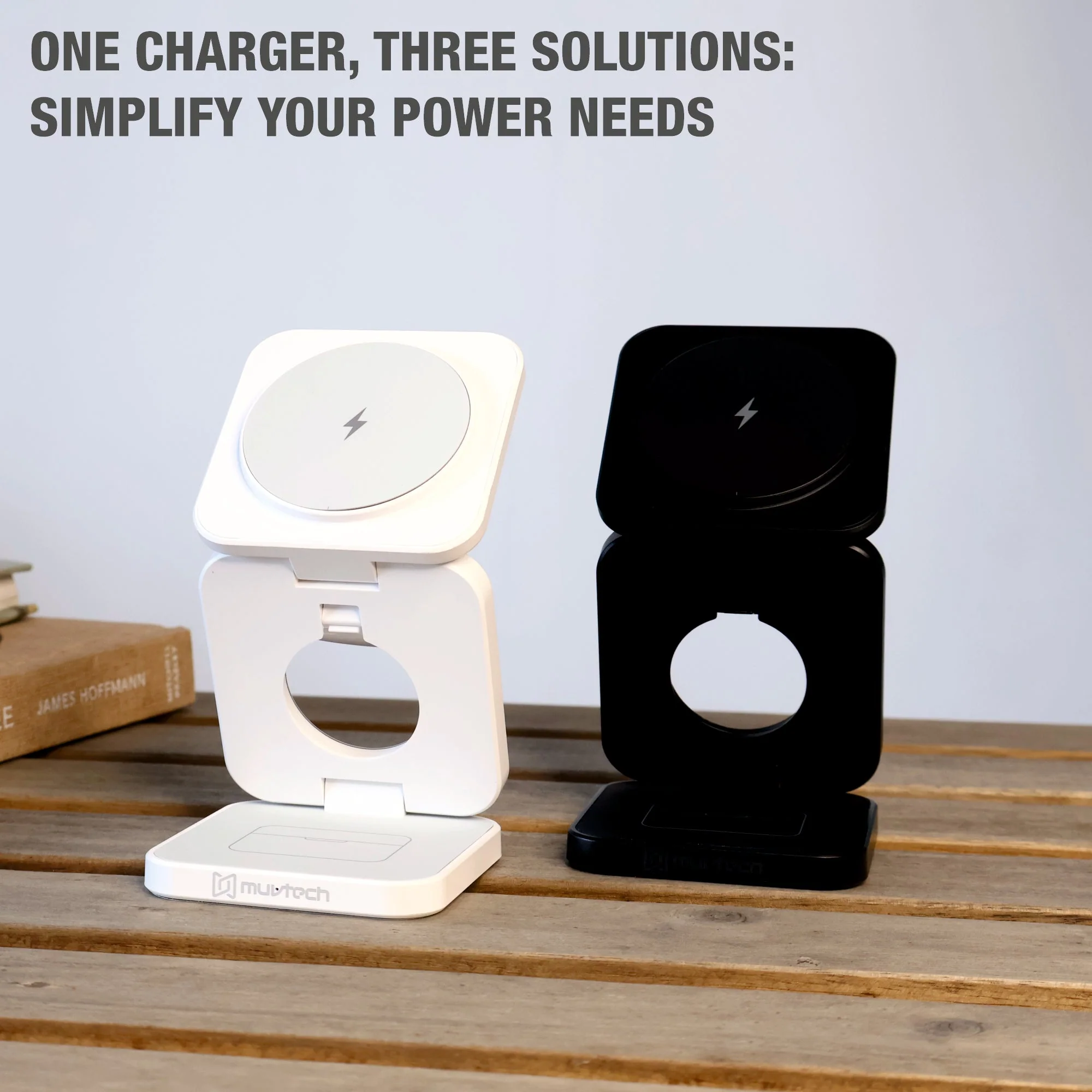 PRISM 3-in-1 Wireless Charger 15W Magnetic  Charging for iPhone, Airpod, iWatch & Magnetic Charging Support Devices - Image 4