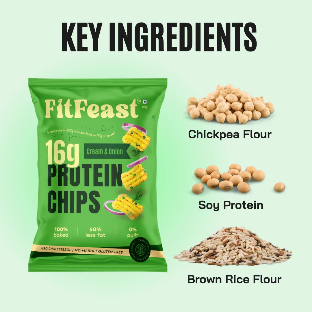 Protein Chips Cream & Onion | As Seen on Shark Tank (Pack of 2) - Image 2