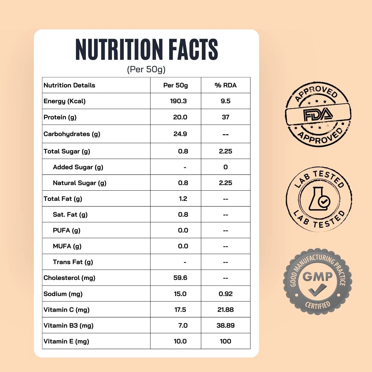Protein Sachet - Malai Kulfi (Pack of 2) (50g Sachet) - Image 4