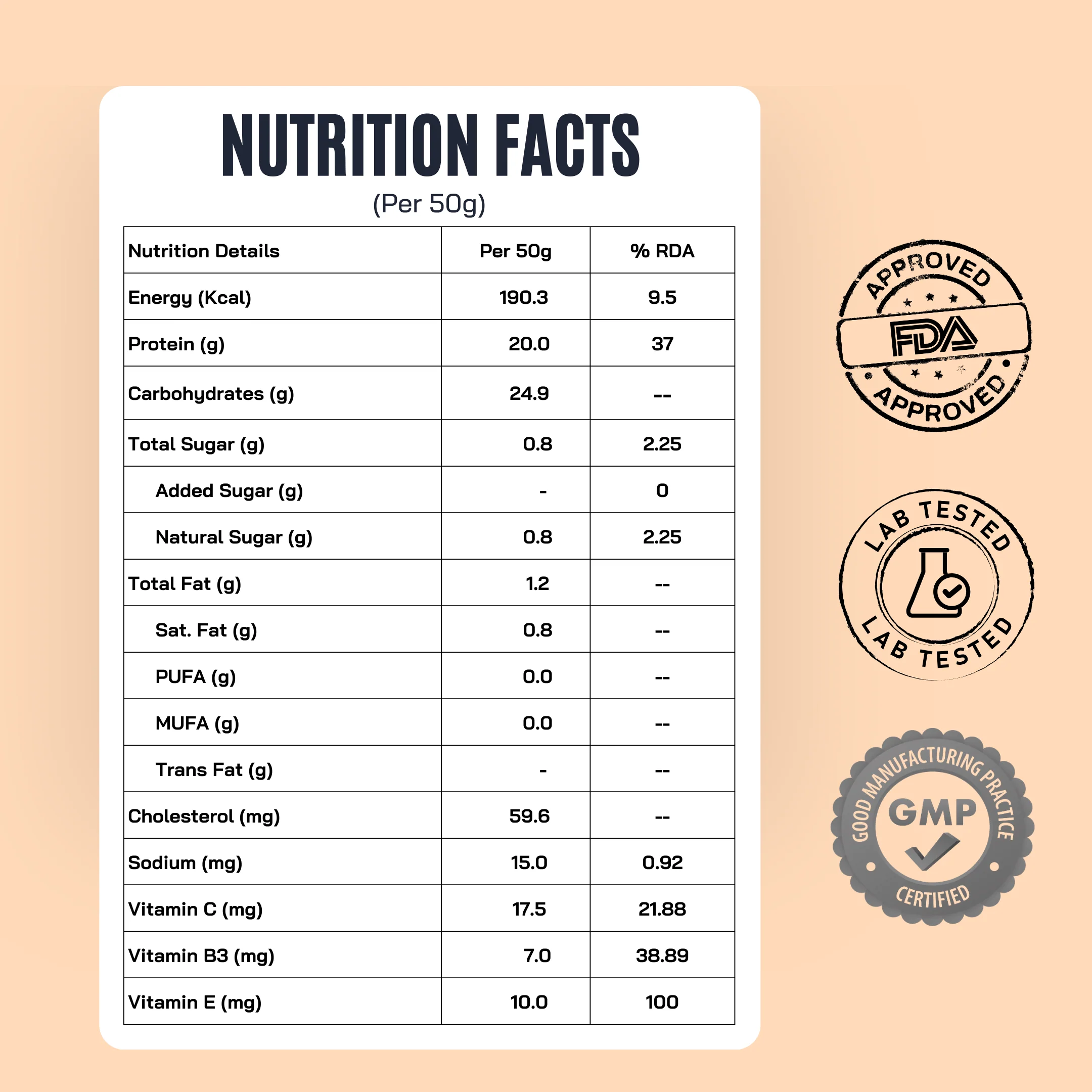 Protein Sachet - Malai Kulfi (Pack of 3) (50g Sachet) - Image 2