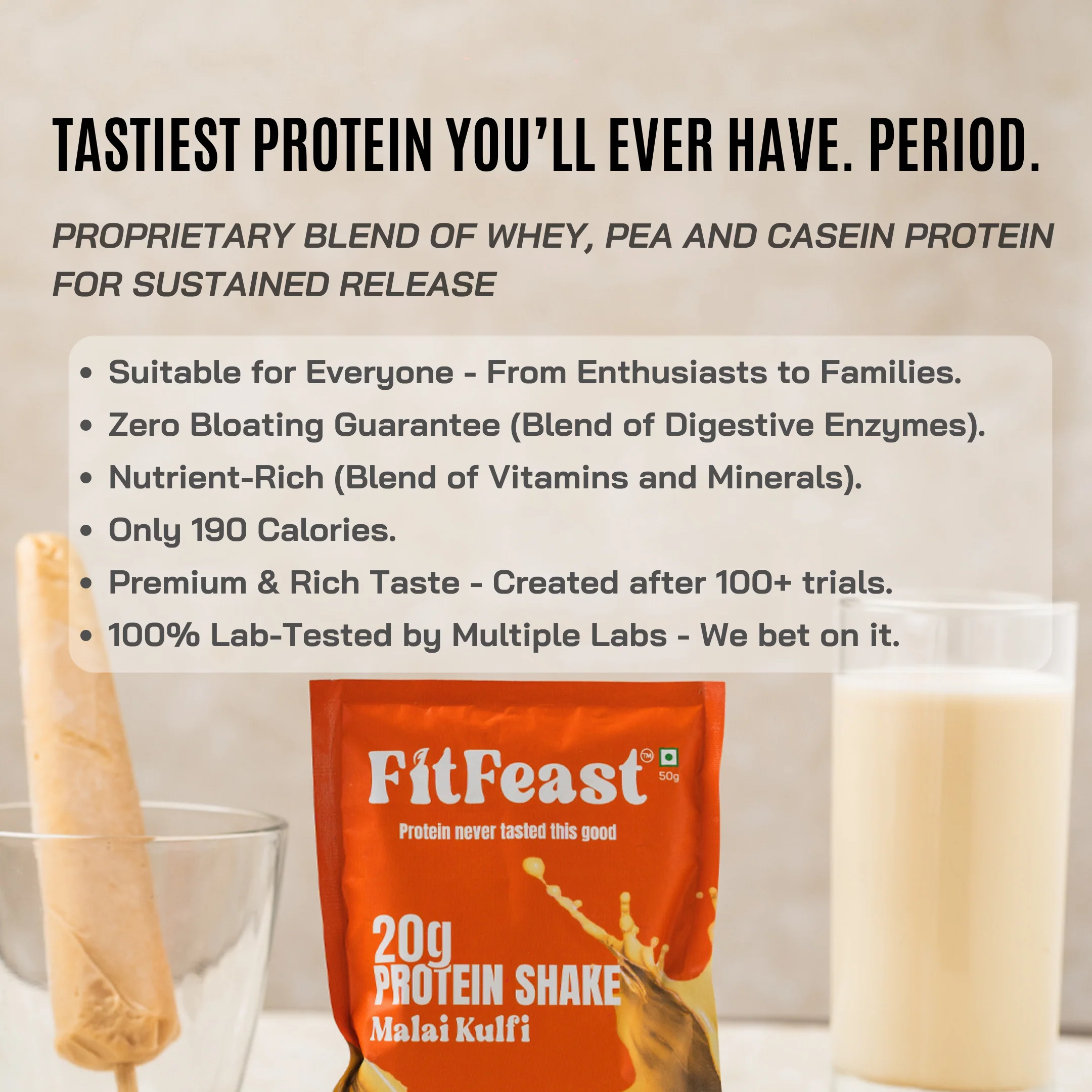 Protein Sachet - Malai Kulfi (Pack of 3) (50g Sachet) - Image 4